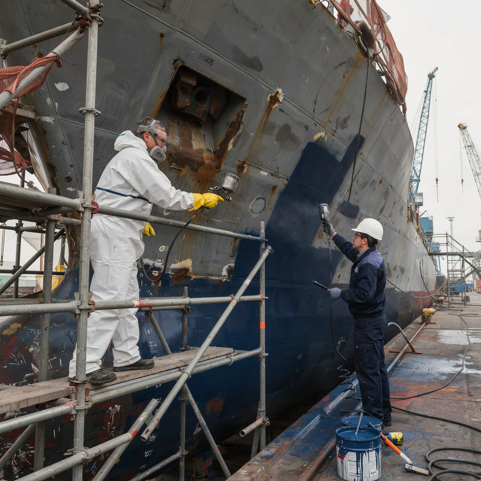 Pintura naval anticorrosiva