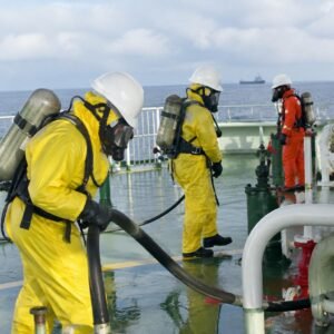 Simulacro de seguridad con combustible de bajo punto de inflamación