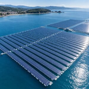 Planta solar fotovoltaica flotante en el mar